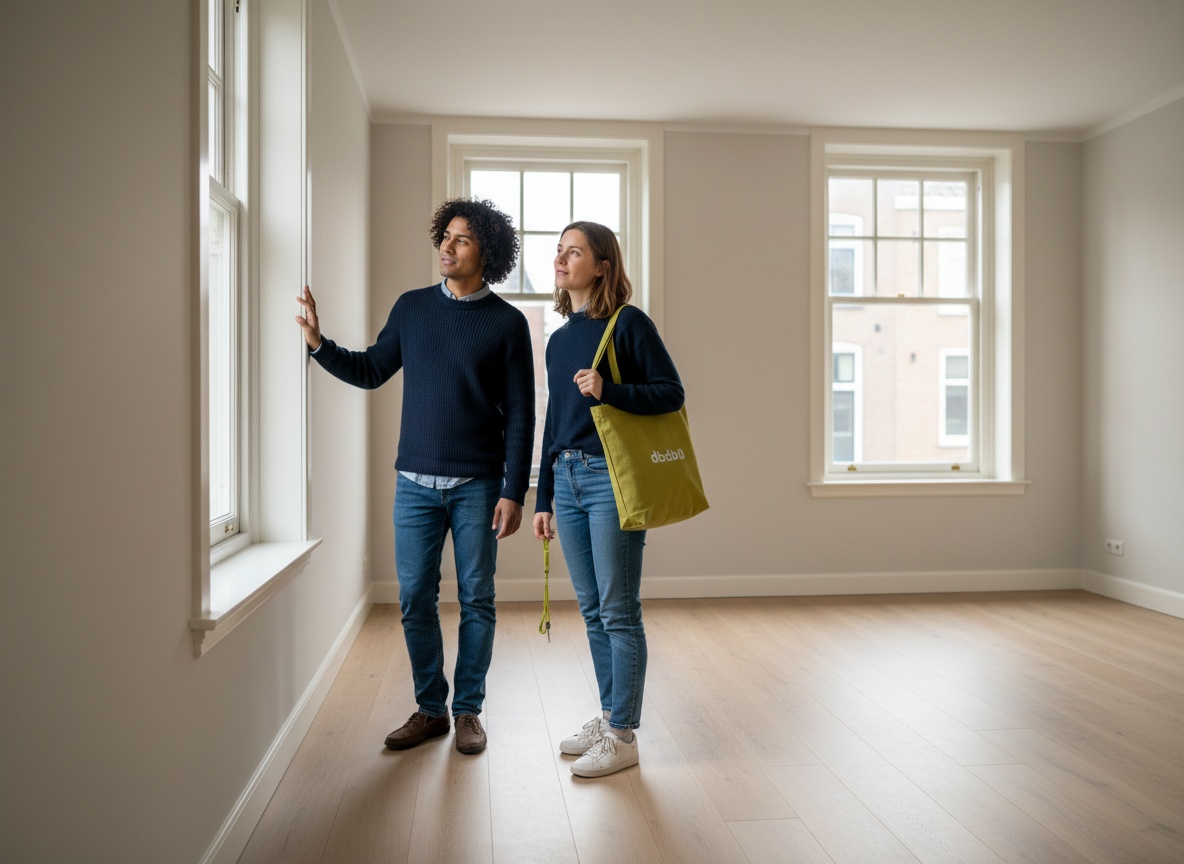 to expats viewing a house.